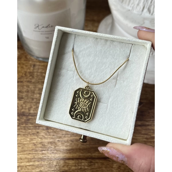 Vintage Tarot Kolye I Çelik
