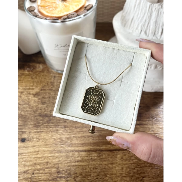 Vintage Tarot Kolye I Çelik