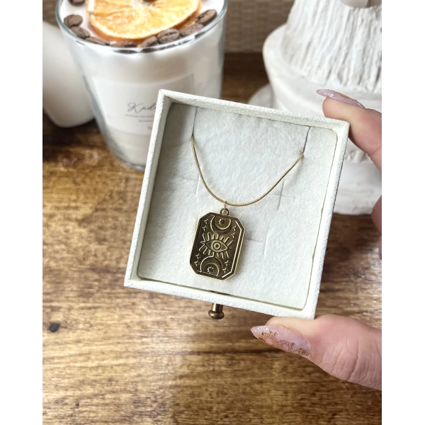 Vintage Tarot Kolye I Çelik