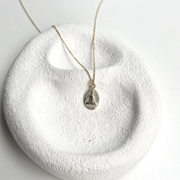 Minimal Buda Kolye I 925 Gümüş