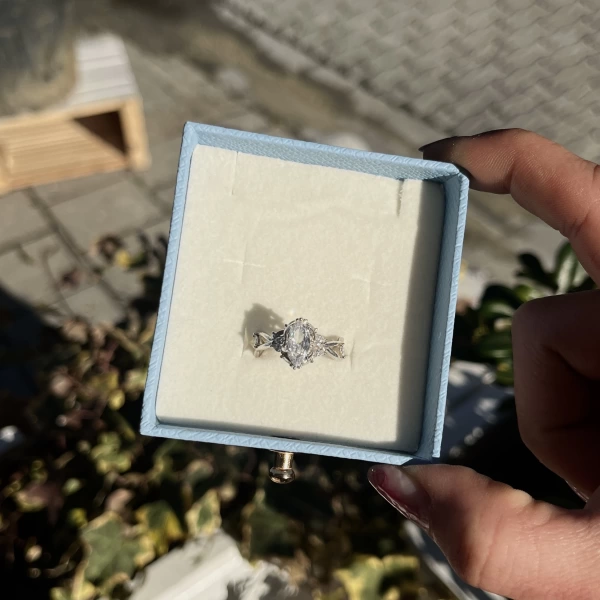 Taşlı Tanya Yüzük I 925 Gümüş