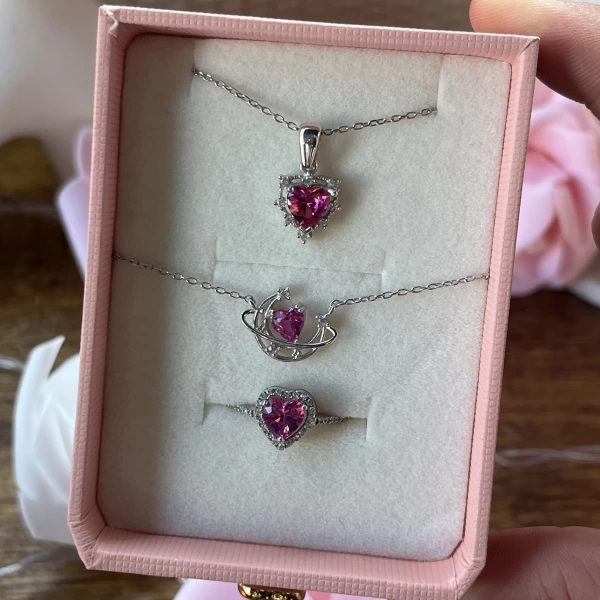 Petia Kolye, Bileklik ve Yüzük Takımı I 925 Gümüş