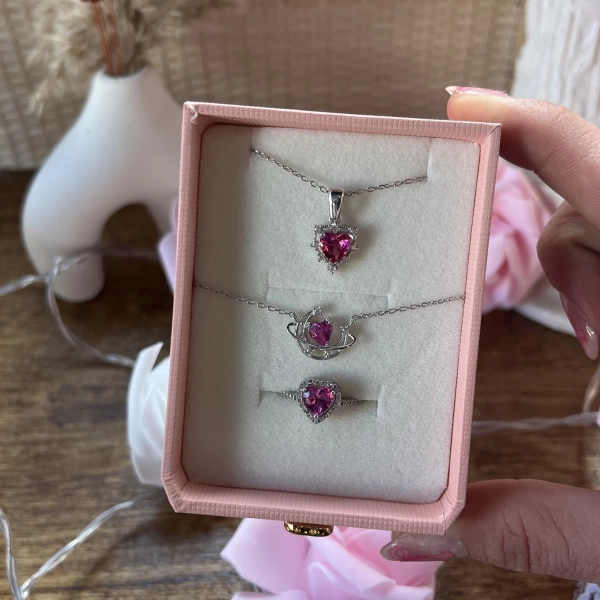 Petia Kolye, Bileklik ve Yüzük Takımı I 925 Gümüş