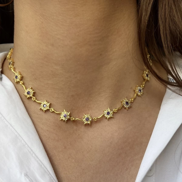 Rapunzel Sunset Choker Kolye