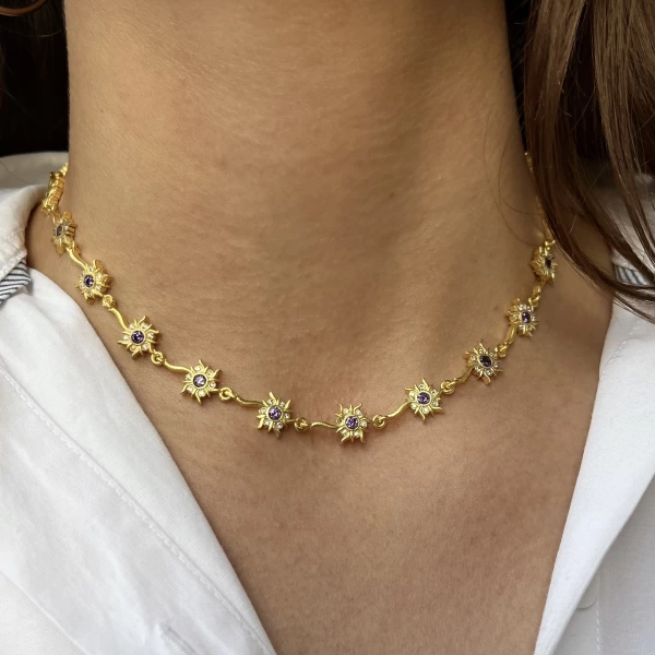 Rapunzel Sunset Choker Kolye