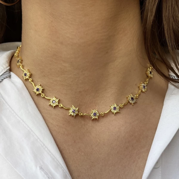 Rapunzel Sunset Choker Kolye
