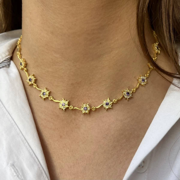 Rapunzel Sunset Choker Kolye
