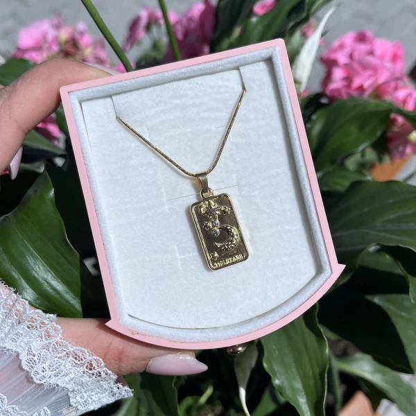Bohem Gökyüzü Tarot Kolye I Çelik