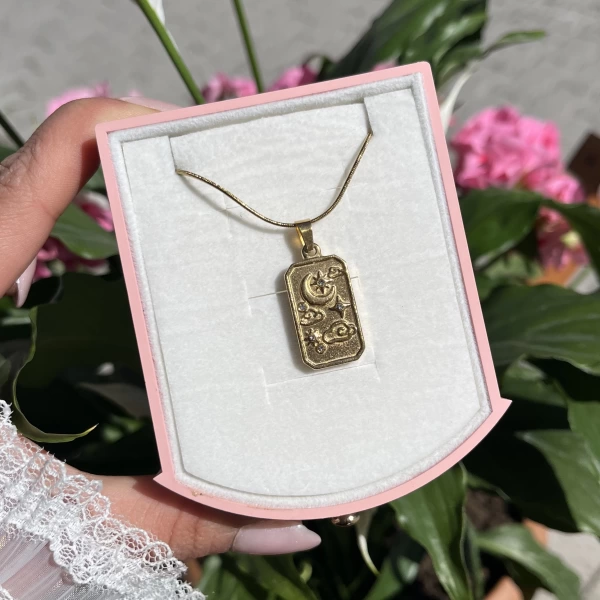 Bohem Gökyüzü Tarot Kolye I Çelik