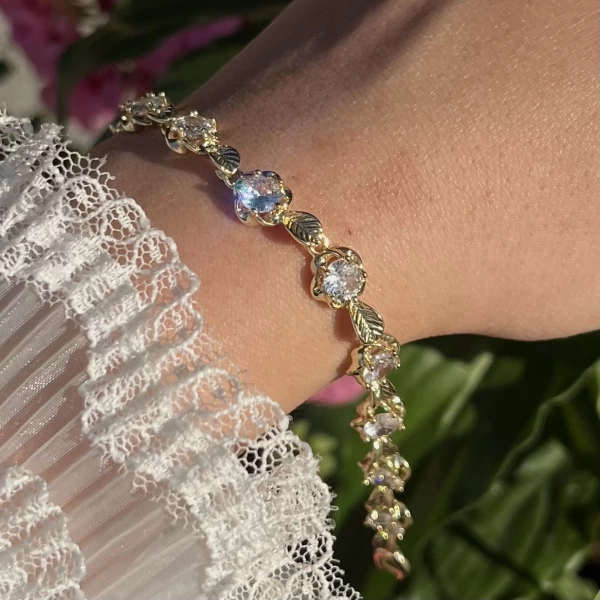 Rosaline Bileklik I 14K Altın Kaplama