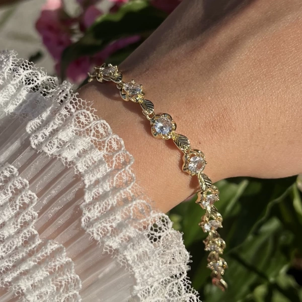 Rosaline Bileklik I 14K Altın Kaplama