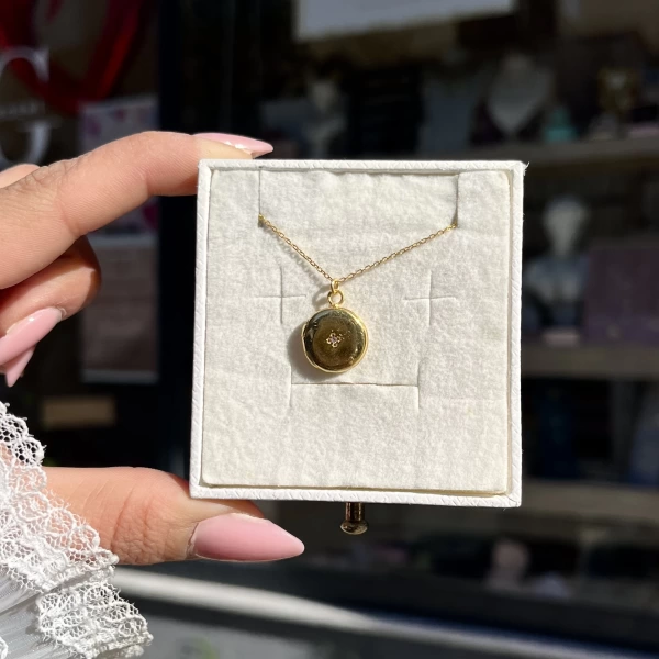 Çift Harfli Kapaklı Minimal Kolye I 925 Gümüş