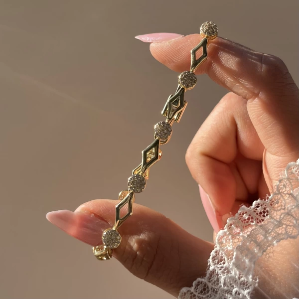 Almeda Vintage Bileklik I 14K Altın Kaplama