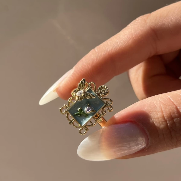 Mavi Sanat Tablo Yüzük