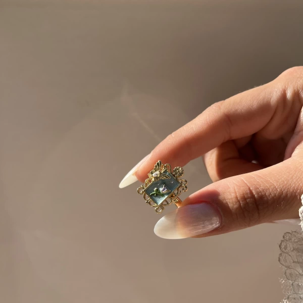Mavi Sanat Tablo Yüzük