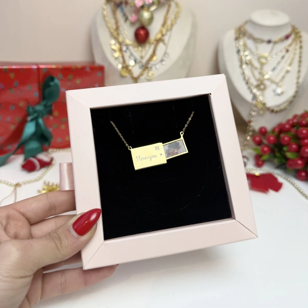 Yılbaşı Paketi 1 Fotoğraflı Kolye