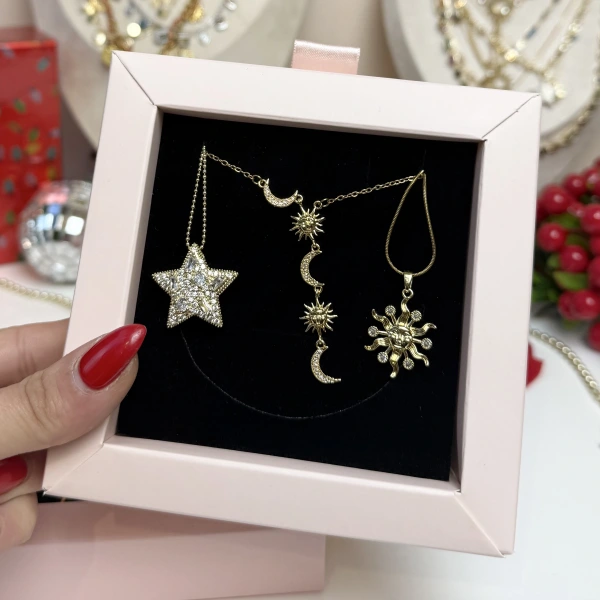 Yılbaşı Paketi 10 Yıldız ve Saat Takım