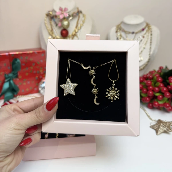 Yılbaşı Paketi 10 Yıldız ve Saat Takım