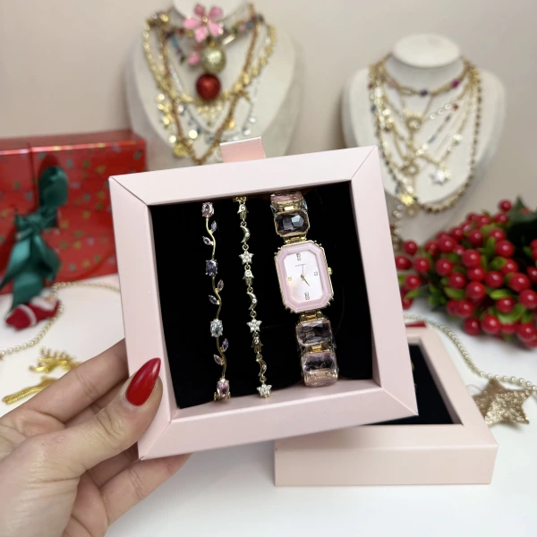 Yılbaşı Paketi 10 Yıldız ve Saat Takım