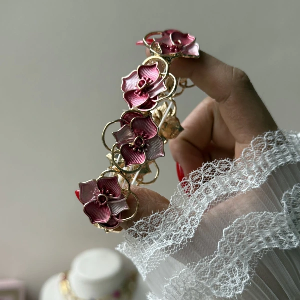 Pembe Encanto Kelepçe Bileklik