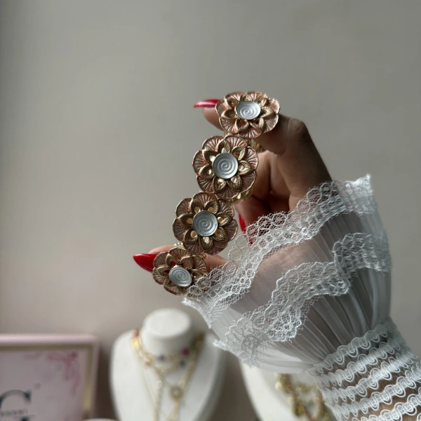 Gül Işığı Kelepçe Bileklik