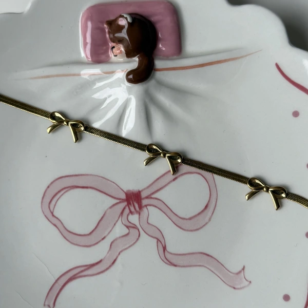 Kurdele İtalyan Zincir Bileklik