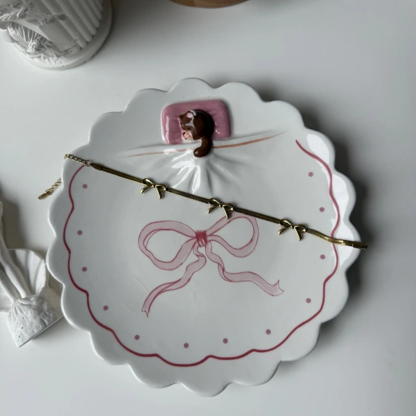 Kurdele İtalyan Zincir Bileklik