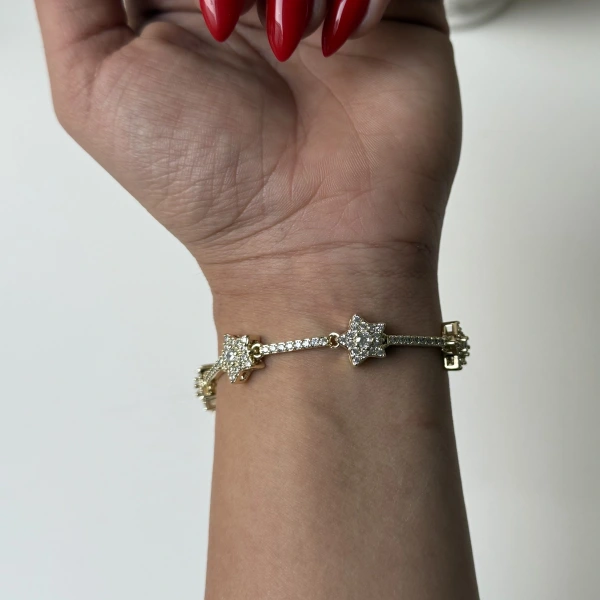 Yıldız Taşlı Aura Bileklik