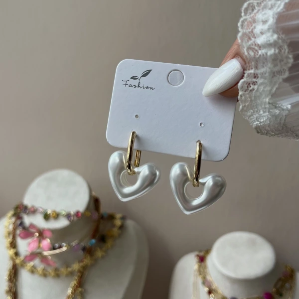 Pure Heart Pearl Küpe