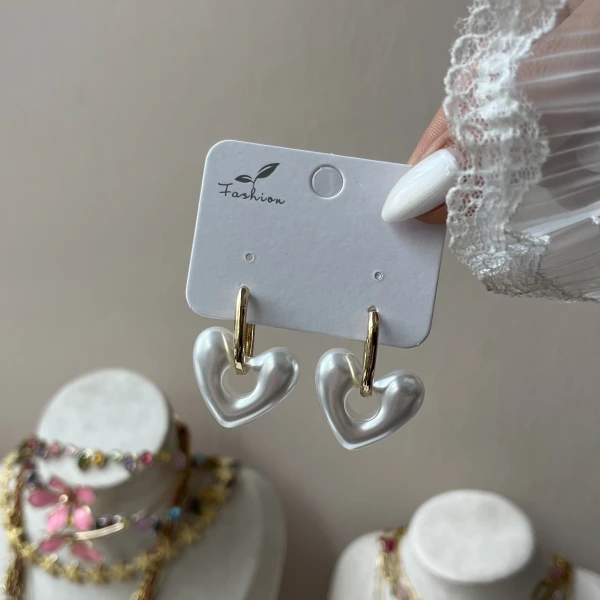 Pure Heart Pearl Küpe