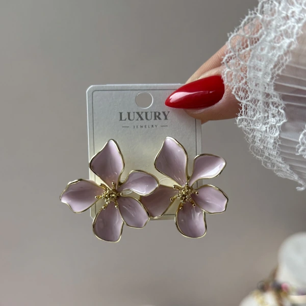 Blush Flower Küpe