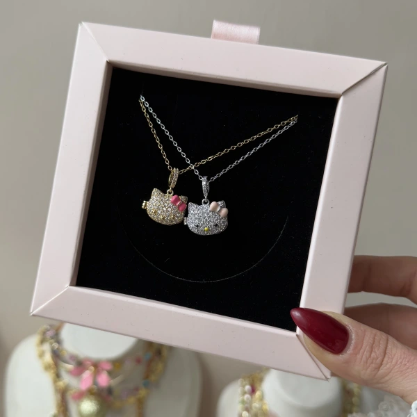 Kapaklı Hello Kitty Kolye