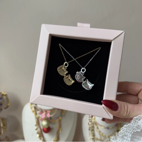 Kapaklı Hello Kitty Kolye