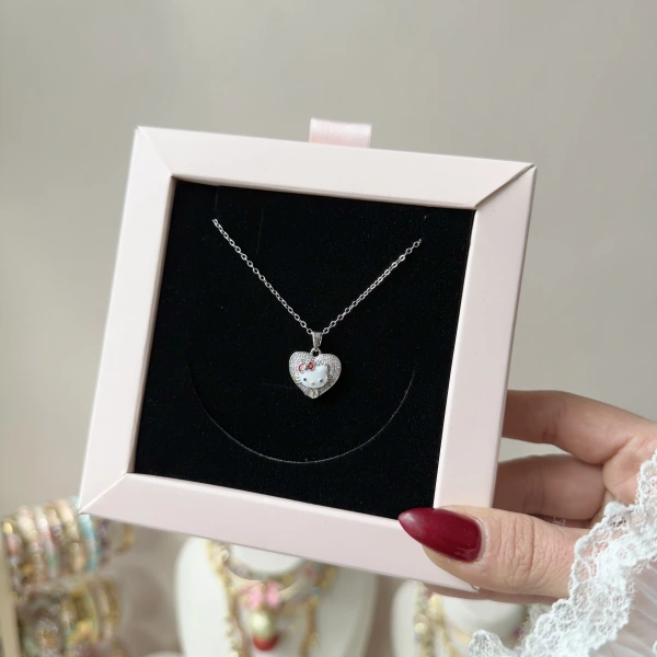 Kalp Hello Kitty Kolye