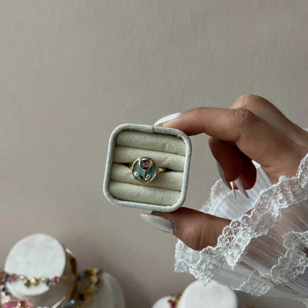 Blue Rosalia Yüzük