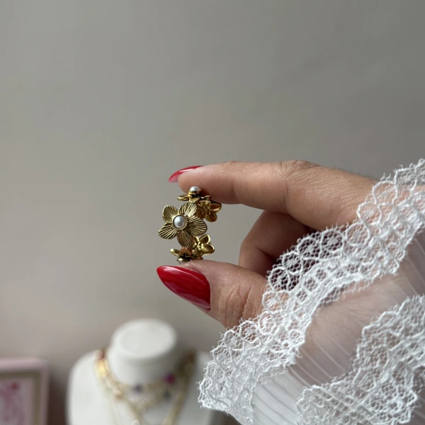 Lily İnci Vintage Yüzük