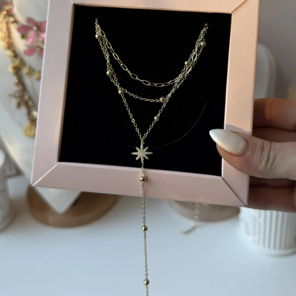 Parıltılı Akış Kolye