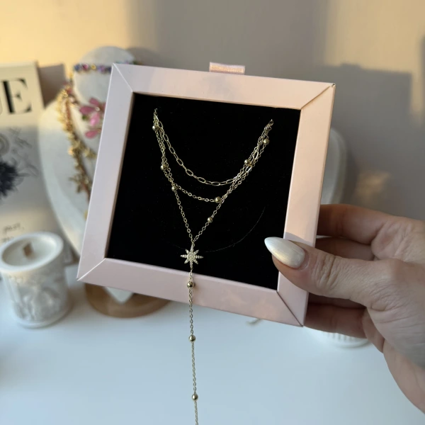 Parıltılı Akış Kolye