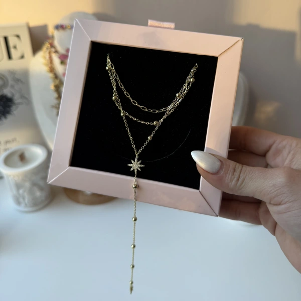 Parıltılı Akış Kolye