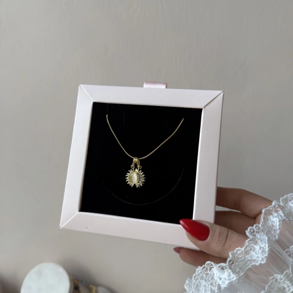 Yıldız&Ay Kavuşan Kolye