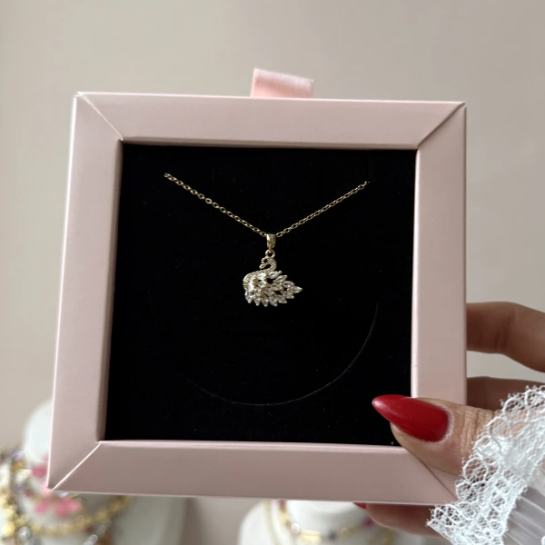 Élégance Swan Kolye