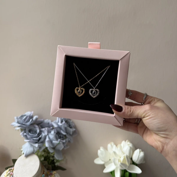 99 Dilde Seni Seviyorum Yazan Mercekli Kolye