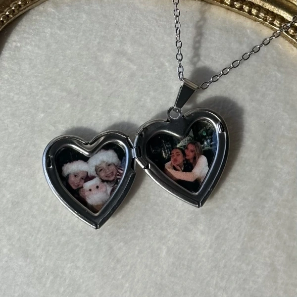 Düz Kapaklı Fotoğraflı Kolye ( 1.8 cm)