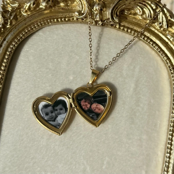 Düz Kapaklı Fotoğraflı Kolye ( 1.8 cm)