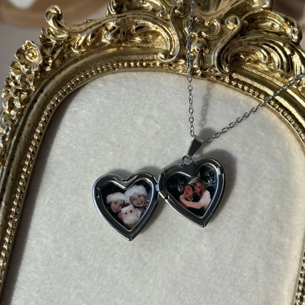 Düz Kapaklı Fotoğraflı Kolye ( 1.8 cm)