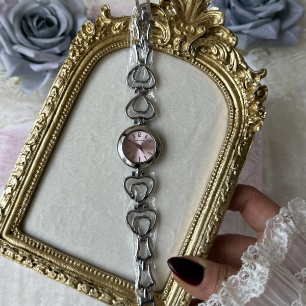 Kalpli Kordonlu Pembe Saat