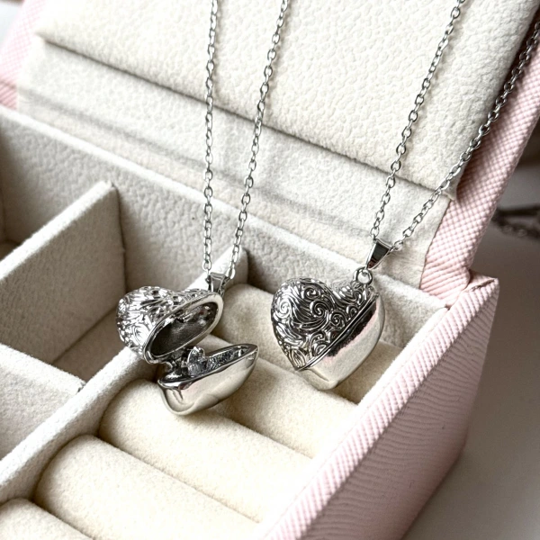 Kalp İçinde Kalp Kolye