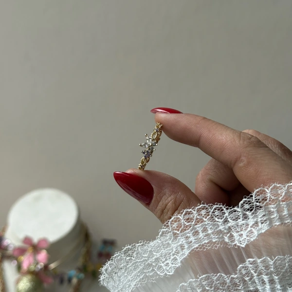 Taşlı Kelebek Yüzük