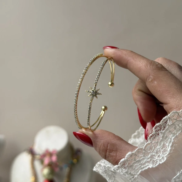 Prenses Kuzey Yıldızı Kelepçe Bileklik