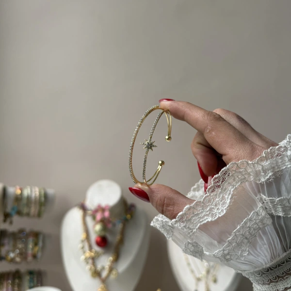 Prenses Kuzey Yıldızı Kelepçe Bileklik